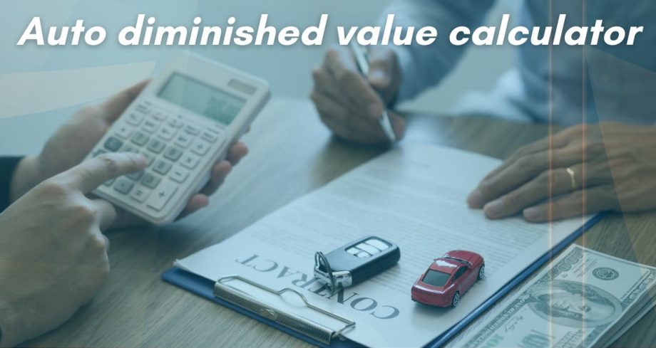 Auto diminished value calculator